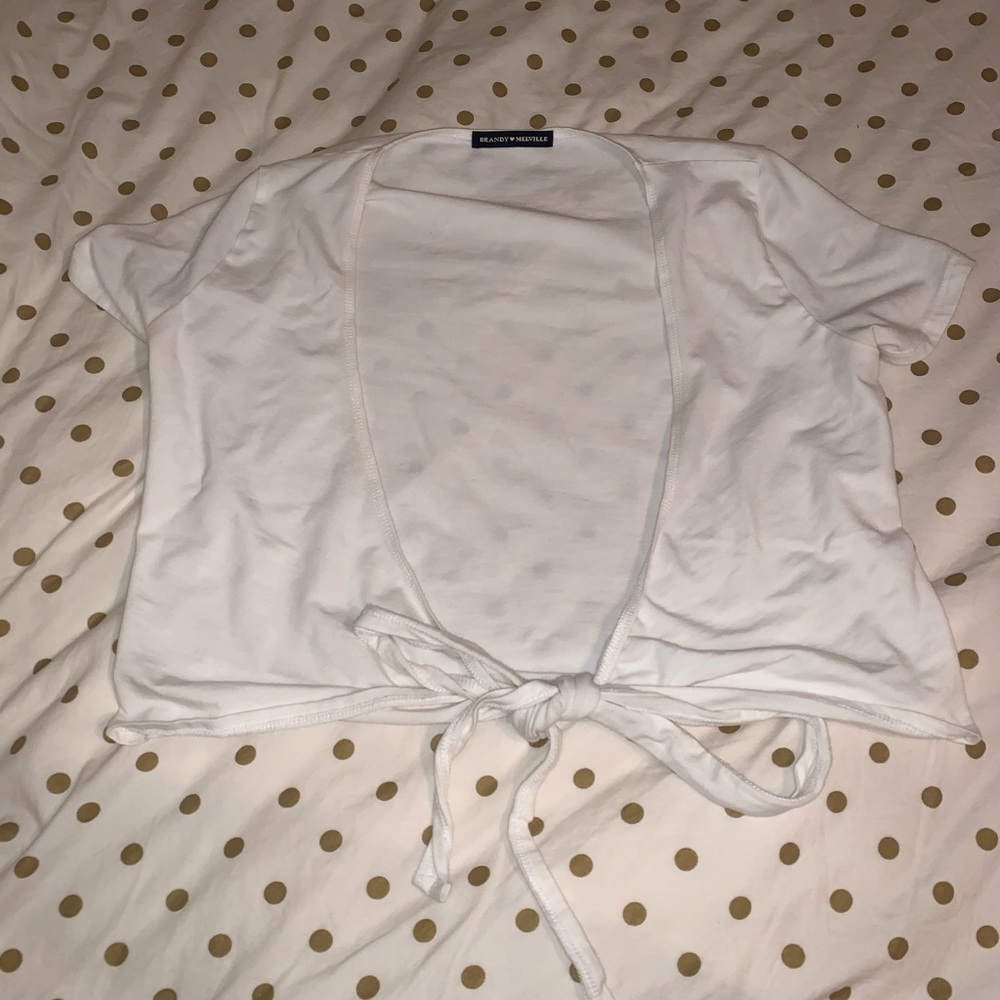 white wrap top